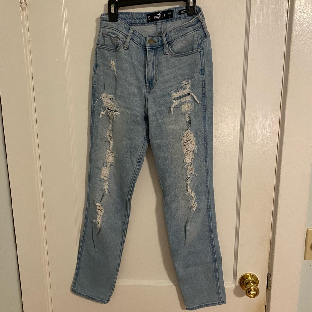 Hollister high rise mom jeans